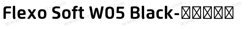 Flexo Soft W05 Black字体转换